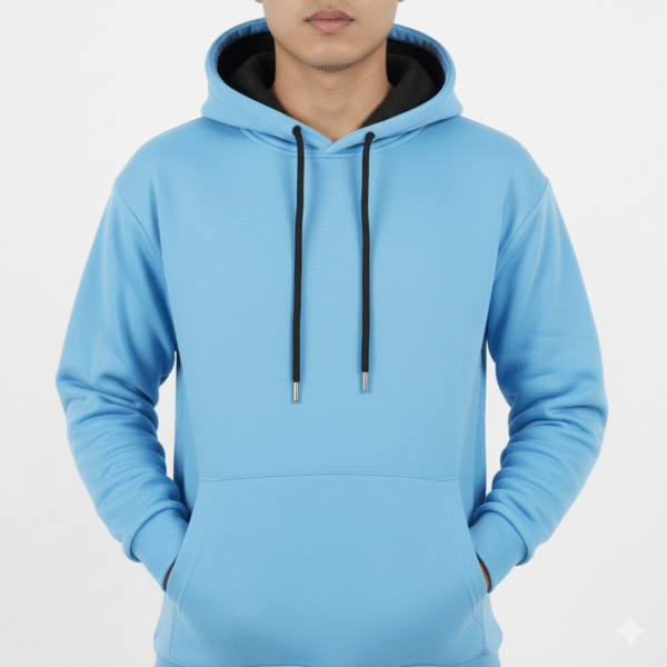 Sky Solid Premium Hoodie