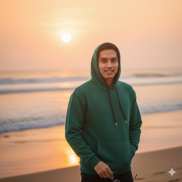 Olive Solid Premium Hoodie