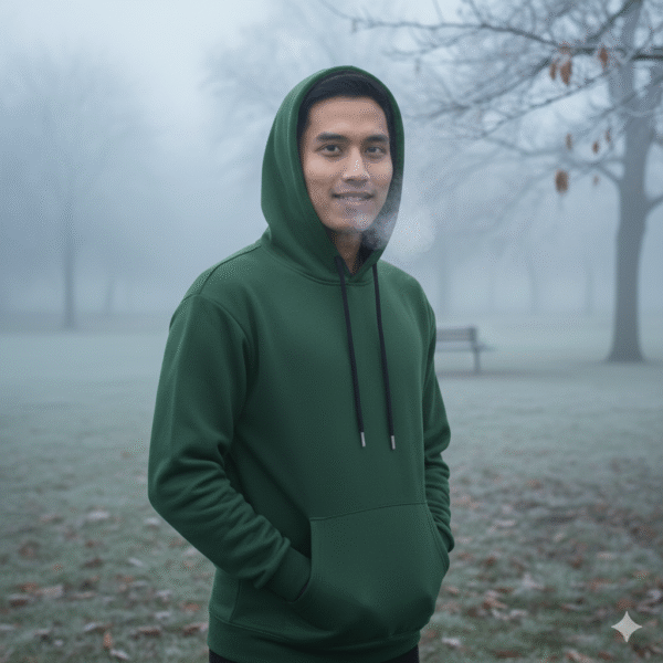 Olive Solid Premium Hoodie