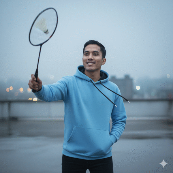 Sky Solid Premium Hoodie