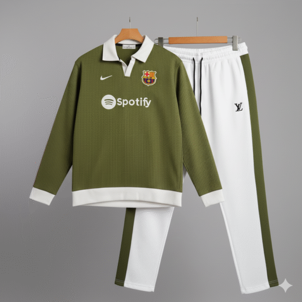 Premium Jersey & Jogger Set - Olive